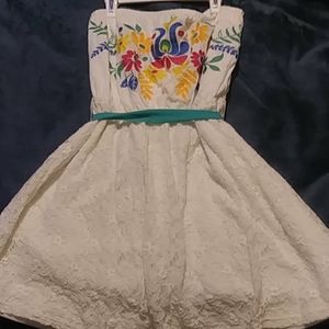 A floral design dress